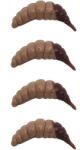 FishUp Ozi Cheese 3cm #138 Coffee Milk Earthworm (4820246299206)
