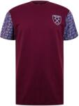 Source Lab Мъжка тениска Source Lab SLab West Ham Graphic T-Shirt Mens - Claret/Blue
