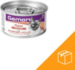 Gemon Mousse Adult Macskaeledel (Lazac és Csirke) - 24x85 g