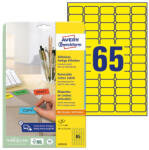 AVERY Etikett AVERY L4793-20 38, 1x21, 2mm sárga 1300 címke/doboz 20 ív/doboz (L4793-20) - tonerpiac