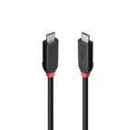 Lindy Cablu USB4 type C 240W/40Gbps Black Line 0.5m, Lindy L37000 (L37000)