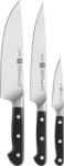 ZWILLING Cuțit de bucătar șef, cuțit pentru mezeluri și cuțit pentru legume Zwilling Pro 3 el (38430-007-0)