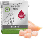 PLATINUM MENU Chicken-nedves kutyatáp felnőtt kutyának csirkehúsból 375g