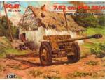 ICM 7, 62cm Pak 36(r) WWII German Anti Tank Gun 1/35 (35701) (35701)
