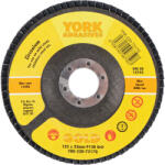 York - 125X22MM CIRKÓNIUM LAMELLÁS CSISZOLÓTÁRCSA ÜVEGSZÁLAS TÁNYÉRON P120 (YRK2207317Q)