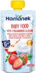 Hamanek пауч ягоди и кварк 6м+ -120 г