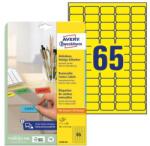 AVERY Etikett AVERY L4793-20 38, 1x21, 2mm sárga 1300 címke/doboz 20 ív/doboz (L4793-20) - fotoland