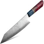 HARAHU Cuțit de bucătărie Damasco SA-20090 - Kiritsuke/Roșu KP20090