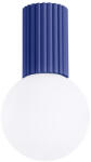 Sollux Fürdőszobai lámpa, felületre szerelhető, mennyezeti lámpa, G9, kerek, sötétkék, modern matt, IP44, halo, Sollux (SOLLAM3362)