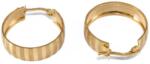 Ékszershop Matt és fényes arany karika fülbevaló (1312799)