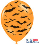 Belbal Lufi, narancssárga, fekete denevér mintákkal, 5 db/cs