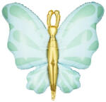 PartyDeco S. r. o Pillangó, menta zöld, 69 x 69 cm, fólia lufi