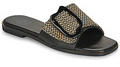 Exé Shoes Papucsok 556-ORO-RAFFIA-BLACK Fekete 36