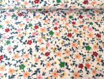  240 cm széles pamutvászon textil - színes apró virág mintás