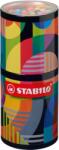 STABILO Pen 68 rostirón ARTY készlet henger alakú fémdobozban, 45 db-os
