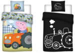  Peppa malac George's Tractor sötétben világító gyerek, ovis ágyneműhuzat 100x135cm, 40x60cm (BRM007345) - aztadejo