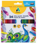 ADEL színesceruza 24db hatszögletű, ajándék hegyezővel