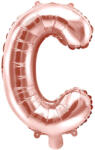  Fólia léggömb betű ''C'', 35 cm, rózsaarany (FB2M-C-019R)