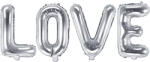  Lufi léggömb Szerelem, 140x35cm, ezüst (FB17M-018)