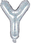  Lufi léggömbbet betű ''Y'', 35 cm, holografikus (FB2H-Y-018)