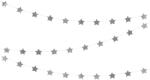  Garland Stars, ezüst, 3, 6 m (GLS8-018M)