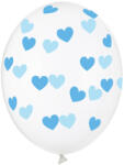  Léggömbök 30 cm, szívek, kristálytiszta (1 db / 50 db) (SB14C-228-099B)