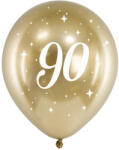  Fényes léggömbök 30 cm, 90, arany (1 db / 6 db) (CHB14-1-90-019-6)