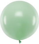  Kerek léggömb 60 cm, pasztell pisztácia (OLBOM-096)