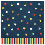  Szalvéták Stars, 33x33 cm, sötétkék (1 db / 12 db. ) (SP33-93)
