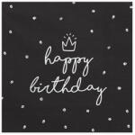  Szalvéta Boldog születésnapot, 33x33 cm (1 db / 20 db) (SP33-15-010)