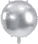  Kerek fólia lufi, 59 cm, ezüst (FB177-018)