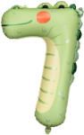  7-es számú fólia lufi - Krokodill, 56x85 cm, mix (FB163-7)