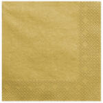  Szalvéta, 3 rétegű, arany metál, 33x33cm (1 db / 20 db. ) (SP33-1-019ME)
