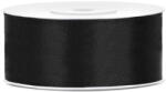  Szaténszalag, fekete, 25mm/25m (1 db / 25 lm) (TS25-010)