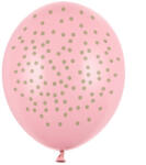  Léggömbök 30 cm, pöttyös, pasztell babarózsaszín (1 db / 6 db) (SB14P-208-081JG-6)