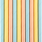  Papírszívószálak Nyáron, 19, 5 cm (1 db / 10 db) (SPP10)