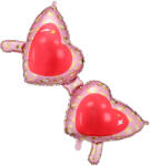  Fólia lufi Szív szemüveg, 115, 5x52 cm, mix (FB147)