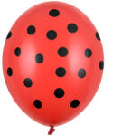  Léggömbök 30 cm, pöttyös, pasztell mákpiros (1 db / 50 db) (SB14P-223-007JB)