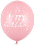  Strong Balloons 30cm, happy. . . , P. B. Pink (1 pkt / 6 db. ) (SB14P-244-081J-6)
