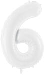  6'' számú fóliaballon, 86 cm, fehér (FB130-6-008)