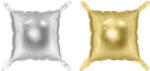  Foil balloon curtain double-sided Square, gold-silver, 35 x 35 cm (1 pkt / 4 pc. ) (FB242G-7)