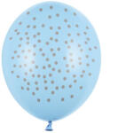 Léggömbök 30 cm, pöttyök, pasztell babakék (1 db / 50 db) (SB14P-208-011S)