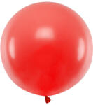  Kerek léggömb 60 cm, pasztell mákpiros (OLBOM-007J)