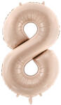  Foil Balloon Number ''8'', 72cm, dark beige (FB230T-8-013C)