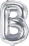  Fólia lufi betű ''B'', 35cm, ezüst (FB2M-B-018)