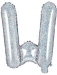  Fólia Lufi Betű ''W'', 35cm, holografikus (FB2H-W-018)