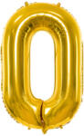  0'' számú fólia lufi, 86 cm, arany (FB1M-0-019)