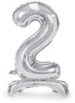  Álló fólia lufi ''2'' számú, 70cm, ezüst (FB102M-2-018)