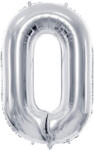  0'' számú fóliás léggömb, 72cm, ezüst (FB230M-0-018)