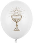  Léggömbök 30 cm, IHS, pasztell tiszta fehér (1 db / 50 db) (SB14P-111-008)